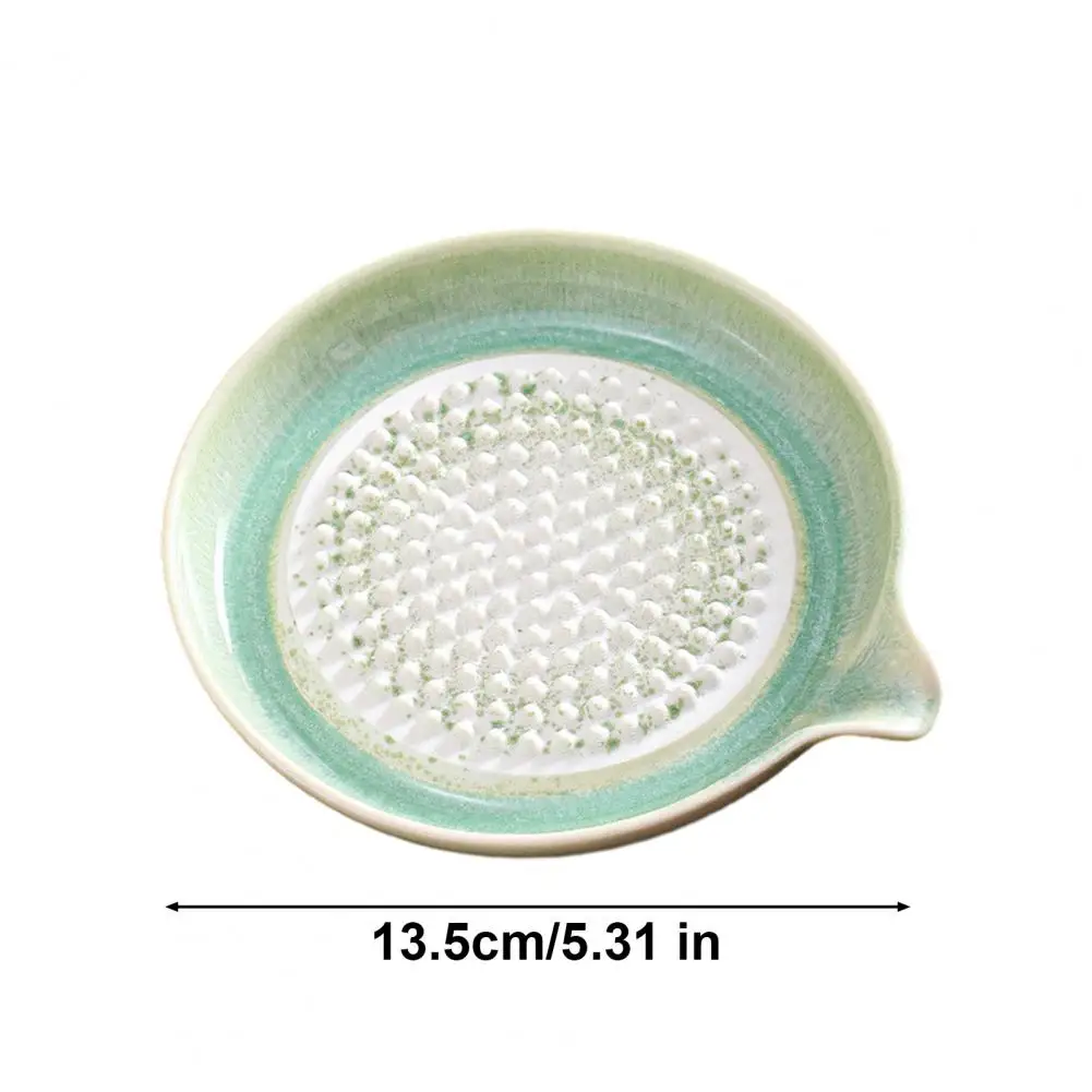 Ceramic Grater Plate Gradual Glaze Ceramic Grinder Dish Multi-function Garlic Masher Bowl Handcrafted Gradient for Kitchen