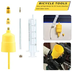 Bicycle hydraulic brake oil filling tool 60ML mineral oil suitable for Shimano mountain and road bike disc brake maintenance par