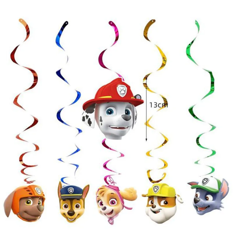 Paw Patrol Geburtstagsdekorations-Set, Partyzubehör, Luftballons, Hintergrund, Teller, Becher, Kuchenaufsatz, Paw Patrol Aufkleber, Banner, Partygeschenk