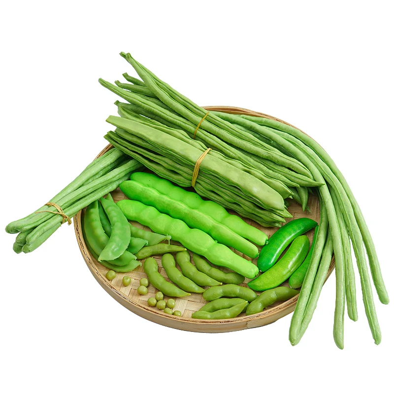 

Festive Party Supplies Artificial Decorations Simulation Vegetables Plastic Sweet Broad Pea Photography Props Model 6pcs/lot