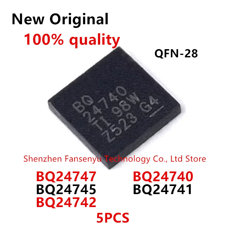 (5piece) 100% New BQ24740 BQ24741 BQ24742 BQ24745 BQ24747 BQ24740RHDR BQ24741RHDR BQ24742RHDR BQ24745RHDR BQ24747RHDR QFN-28