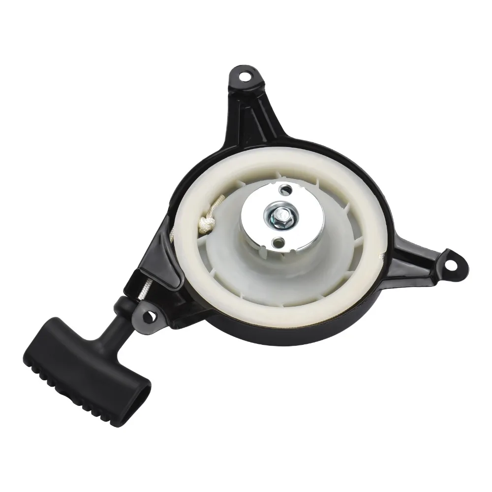 Black Recoil Starter Recoil Type Pull Rope Lawn Mower Starter Metal Direct Replacement for Honda GXV120 GXV140 GXV160