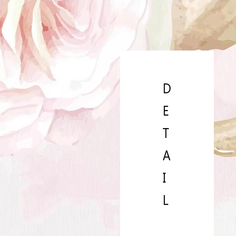 Custom Mural Wallpaper European Style 3D Rose Pastoral Romantic Flowers Indoor Background Wall Painting Bedroom Papel De Parede