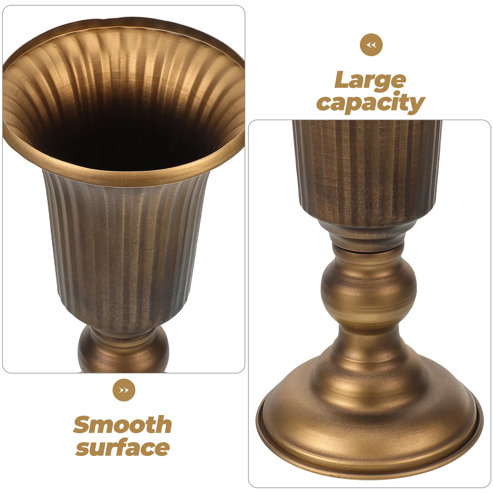 

Metal Flower Vase Vintage Style Delicate Iron Craftsmanship Tabletop Floral Vase Decorative Home Office Wedding Dried Flower