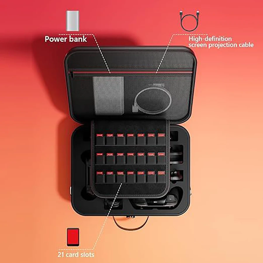 Cocok untuk tas penyimpanan switch2, casing pelindung switcholed, tas casing game ns2 set lengkap berkapasitas besar