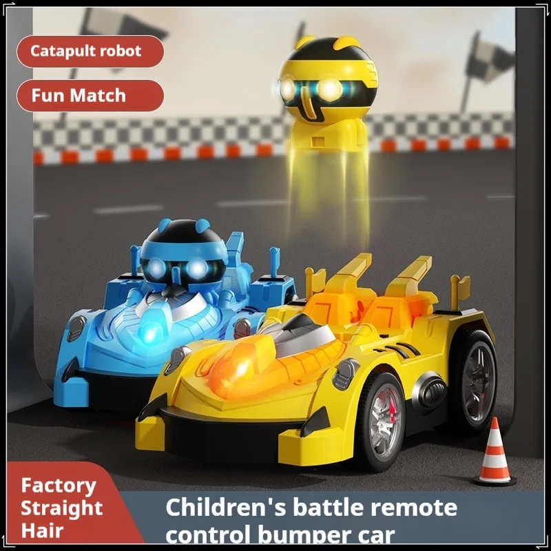 New Children'S Two-Player Battle Remote Control Dodgem Car Interactive Ejection Multiplayer Battle Toy Drifting Racing Gift