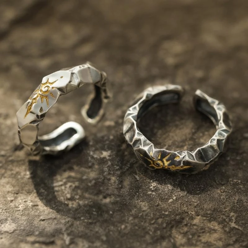  Artistics Wishing Stone Rings Portable Accessory for Trendy Women Seek Individuality And A Touch of Retro Elegant