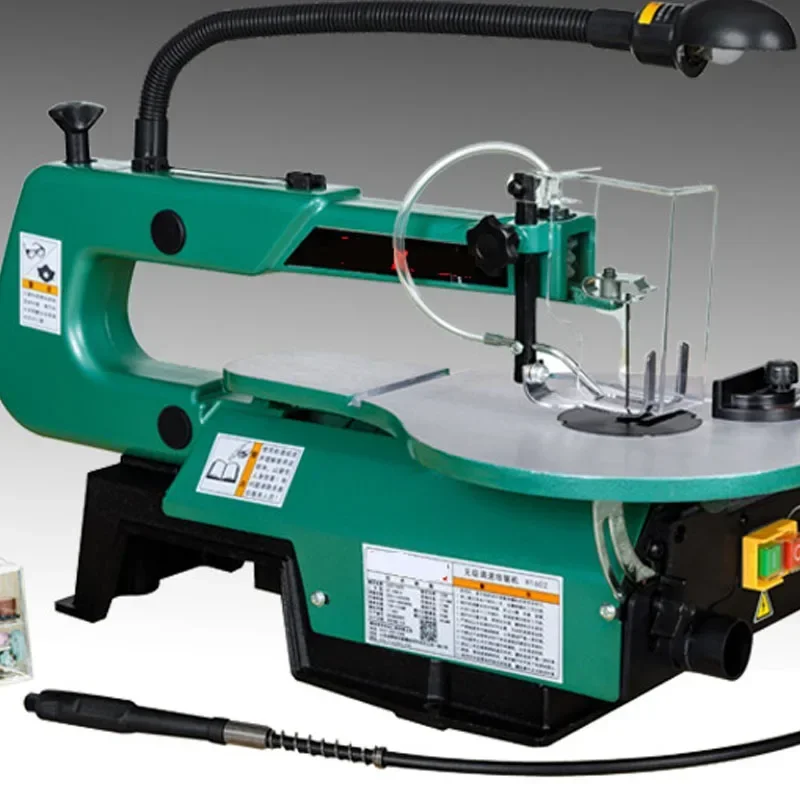 New 220v Desktop Jig Saw 16 Inch H1602 Household Wire Carved Flower Pull Metal Wood Plank Cutting Wire Saw