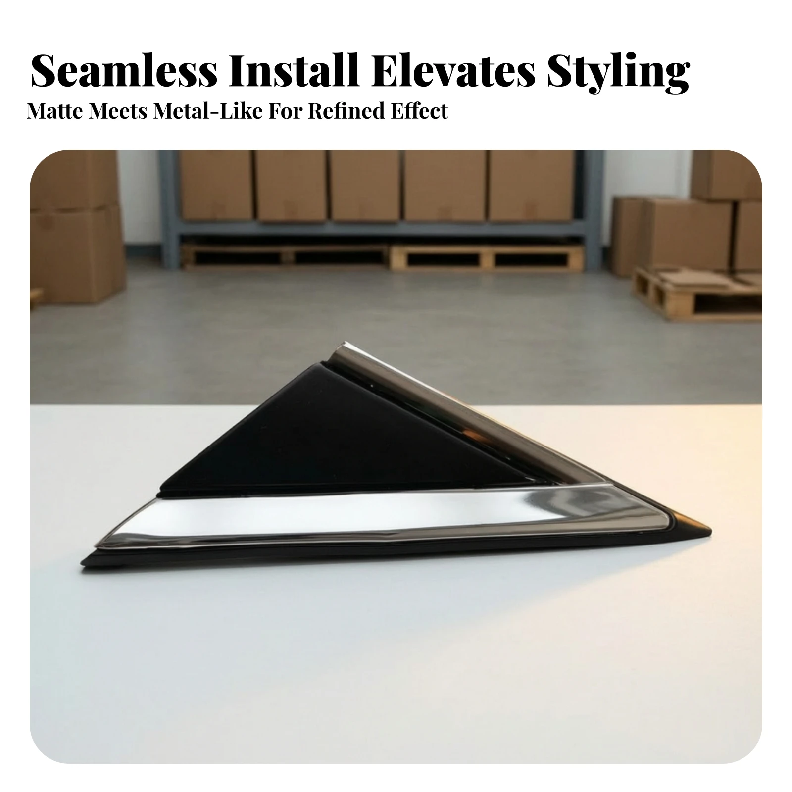 Rearview Mirror Corner Triangle Trim Panel Exact Fit Mirror Triangle Cover Auto Parts Anti-Fog Long-Lasting for Car Repair