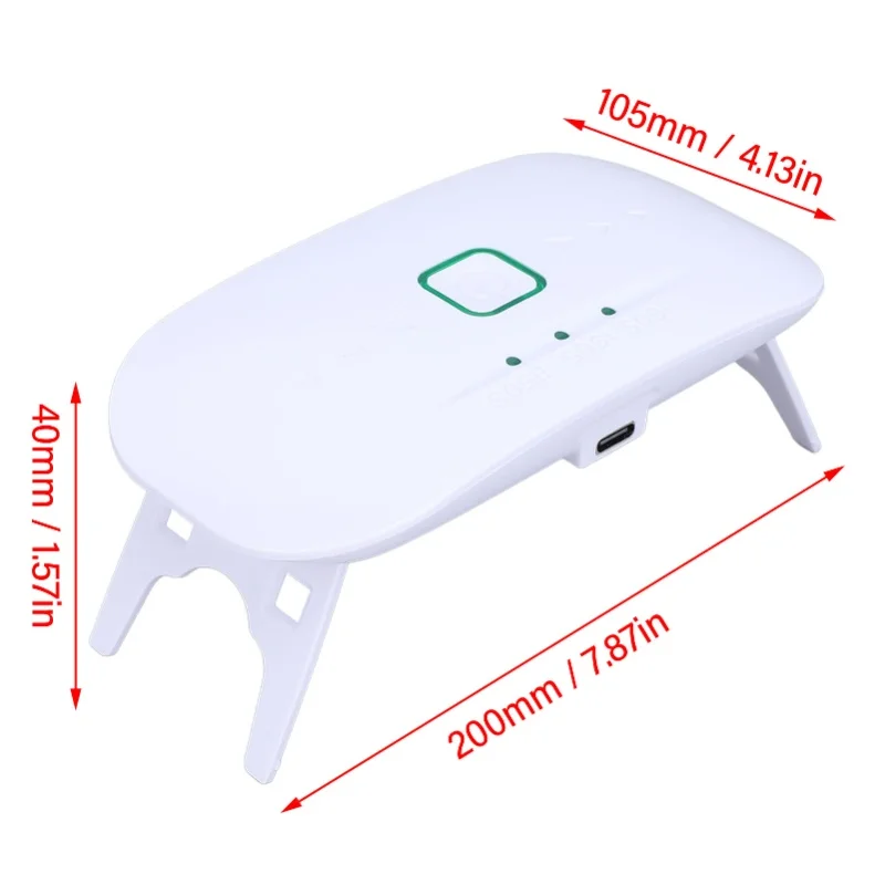UV Resin Light Mobile Phone Tempered Glass Film Nail Oil Fast Curing Lamp 60 90 150s 3 Levels Timing Supplies 28 LED Beads view 5