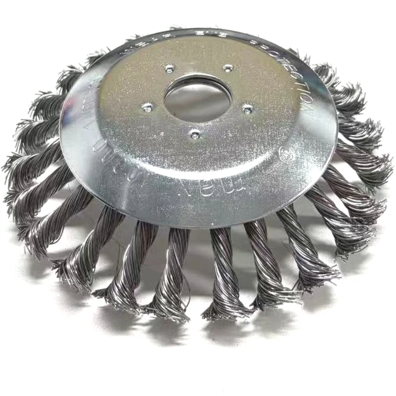 

6 Inch Steel Wire Wheel Garden Weed Brush Lawn Mower Grass EaterTrimmer BrushCutter Tools Garden Grass Trimmer Head Weed Brush