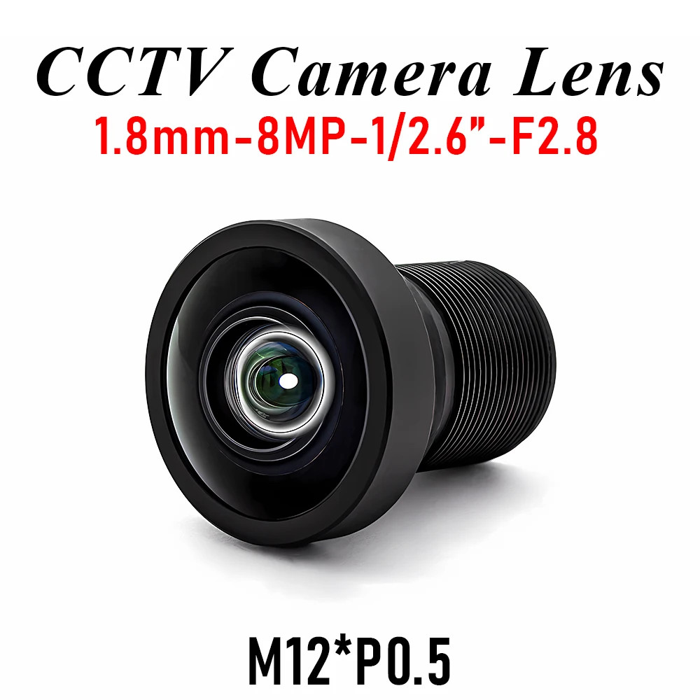 8MP 1.8mm Ultra Wide Lens M12 Mount 1/2.6