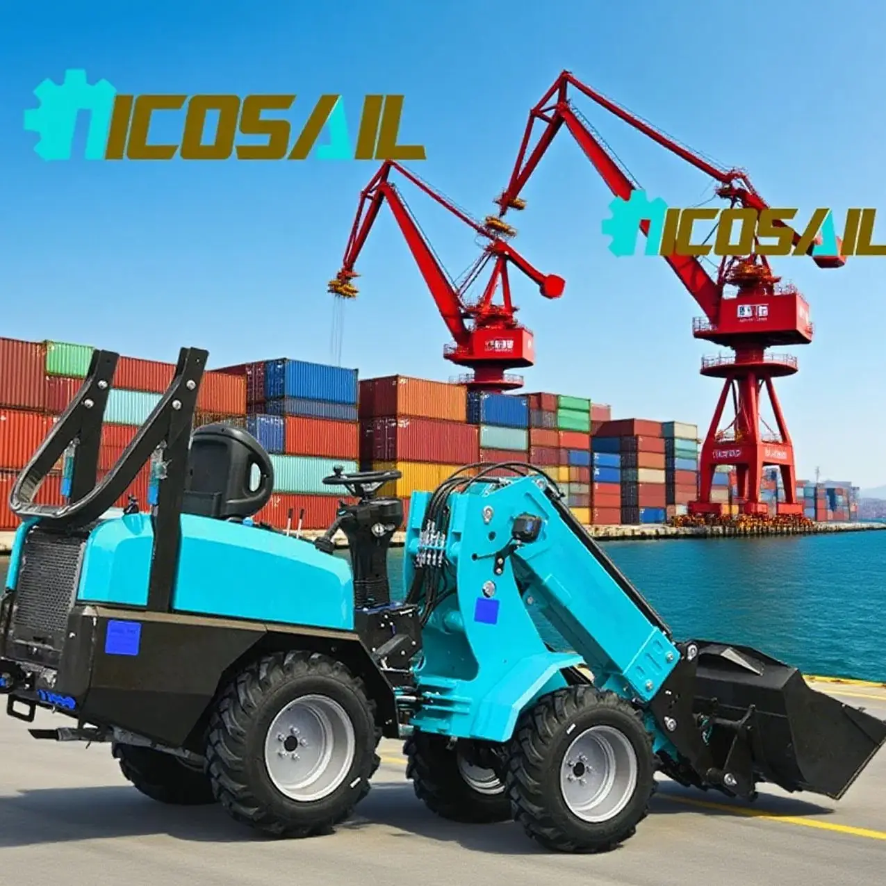 

Top brand hot selling front-end loader for construction projects telescopic arm wheel loader with spare parts