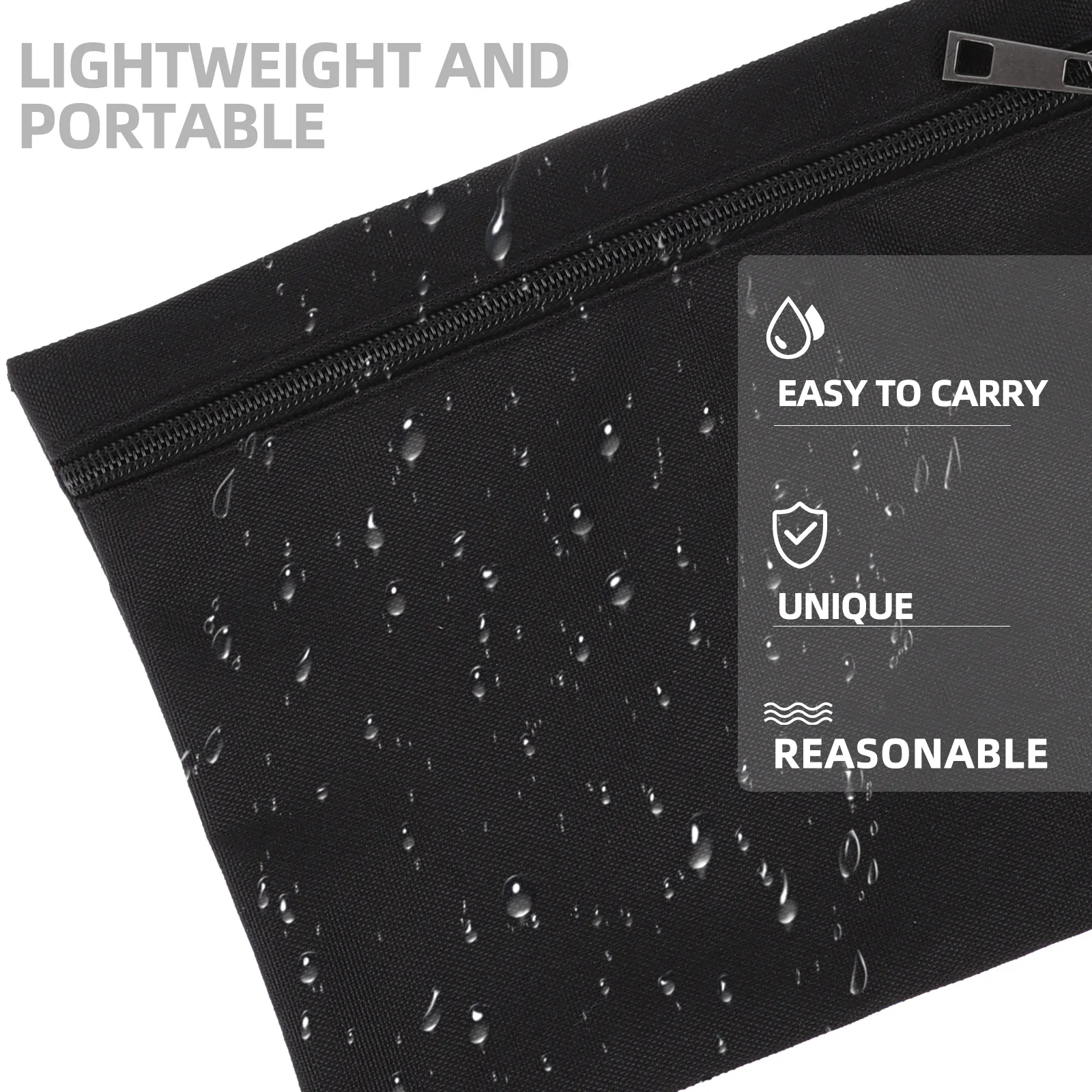 

3Pcs Waterproof Handbag Metal Tool Storage Pouch Portable Lightweight Bag for Men and Women Multiple Colors Storage Bag