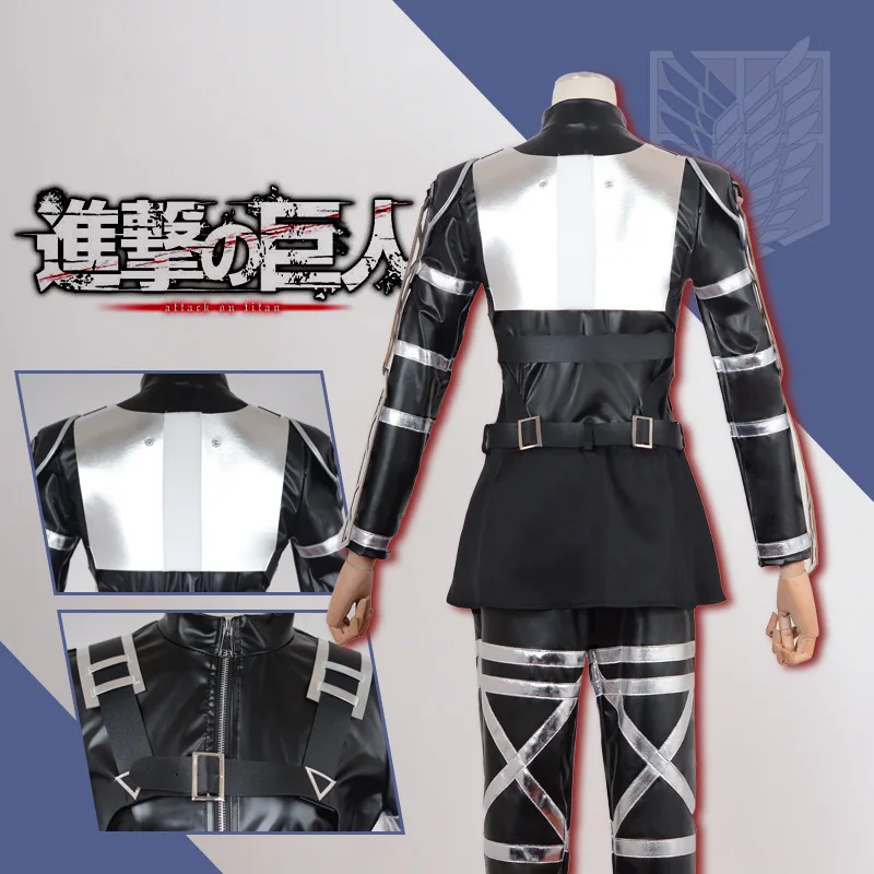 زي ميكاسا أكرمان التأثيري للهجوم على تيتان الموسم النهائي زي الهالوين وحفلات عيد الميلاد وإكسسوارات أزياء شخصية #5