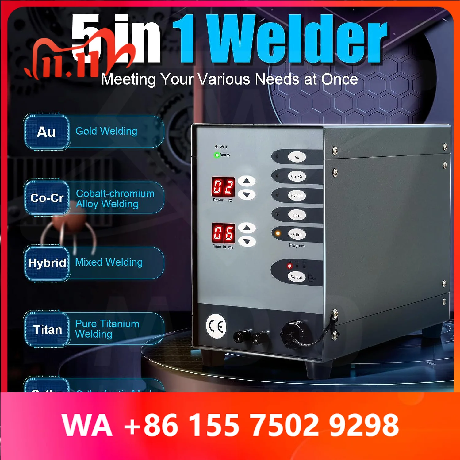 Automatic Numerical Control Touch Pulse Argon Permanent Spot Welder Handheld Weld hine Jewelry Spot Welding hine