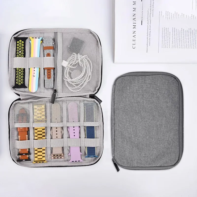 Organizer Band Bag für Apple/Samsung/Amazfit/Huawei/Xiaomi Smart Watch 8/7/6/Ultra Tragbarer Ständer Aufbewahrungshalter Armbandboxen