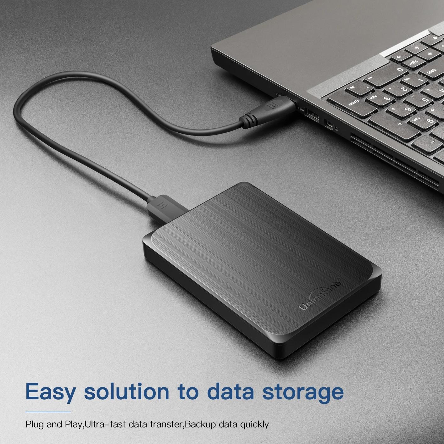 UnionSine 휴대용 외장형 하드 드라이브 500gb/1tb/2tb 메모리 USB HDD 저장 장치 하드 디스크 이동식 데스크탑 노트북 컴퓨터