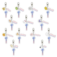 KPOP Wonwoo Acrylic Keychains 3Pcs/set  Letter Light Stick Cartoon Digital Printing Jeonghan Joshua S.Coups Mingyu Vernon Gift
