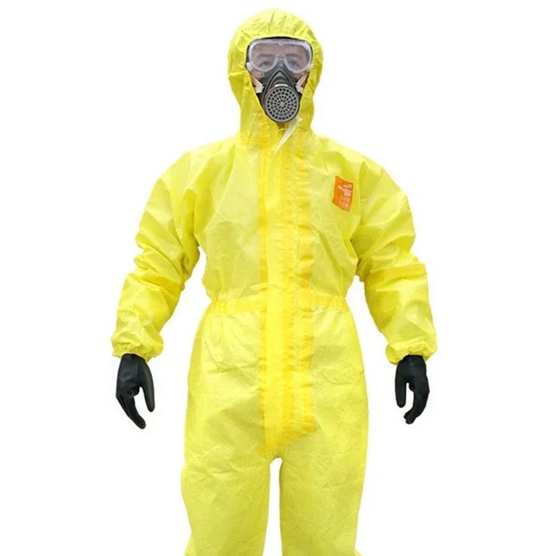 Ansell Chemical Protective Clothing Whole-Body Sulfuric Acid Alkali Safety Coveralls  Chemical Protective Work Suit Work Clothes