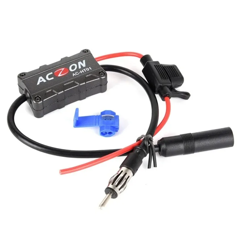 Universal Automobile Car FM Radio Stereo Antenna Signal Amplifier Booster