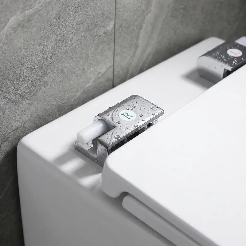 Toilet Seat Soft Close Hinges for Family Bathroom Easy Installation Universal Adjustable for Standard Lid Fit