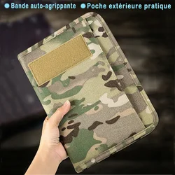 Weatherproof Notebook Cover Outdoor Tactical Padfolio Ring Binder with 80 Sheets of Loose-Leaf Paper A5
