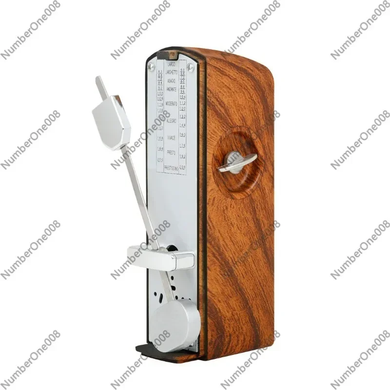 

Mini Mechanical Metronome for Piano Violin Guitar, Wooden Case Precise Rhythm Tool with Bell, Professional Instrument