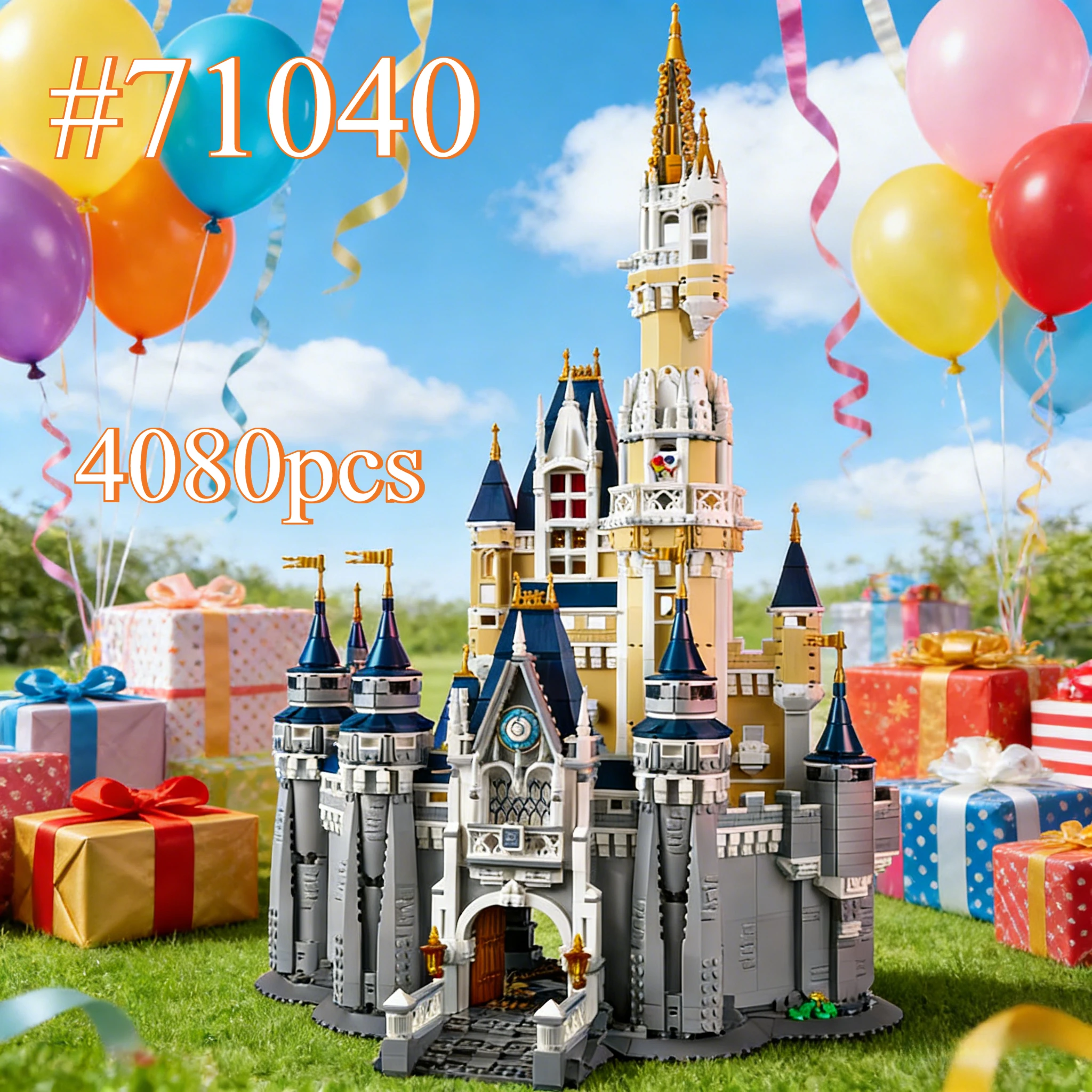 

Великолепный набор мини-блоков для сборки волшебного замка 71040, идеально подходит для подарков на день рождения, не совместим с деталями Lego, 4080 шт.