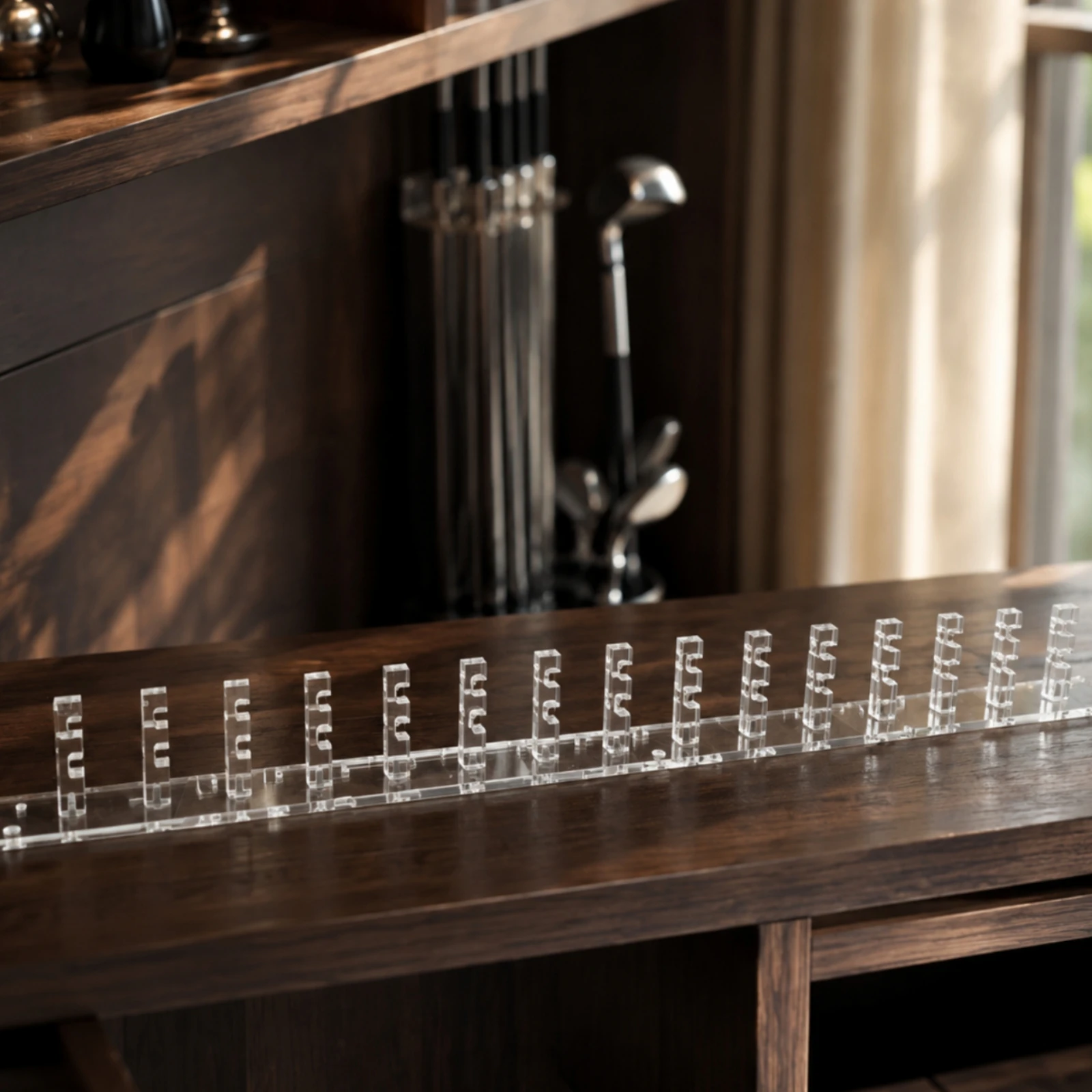 Acrylic Golf Club Head Display Rack Transparent Clear Acrylic Golf Club Head Organizer Decorative Scratch-Resistant