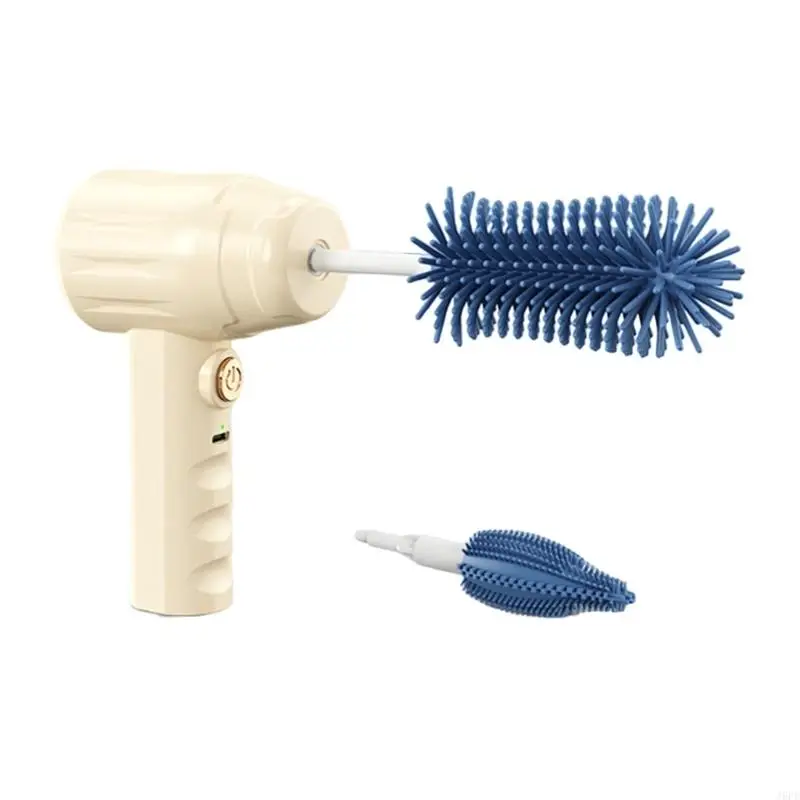 J6PE Silicone Baby Bottle Brush Set Efficient Cleaning Tool for Home and Travel Use