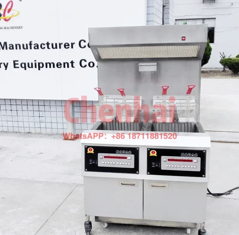 Special offer for commercial fish and chips without ventilation hood, deep fryer for 15 days, including package tax and delivery