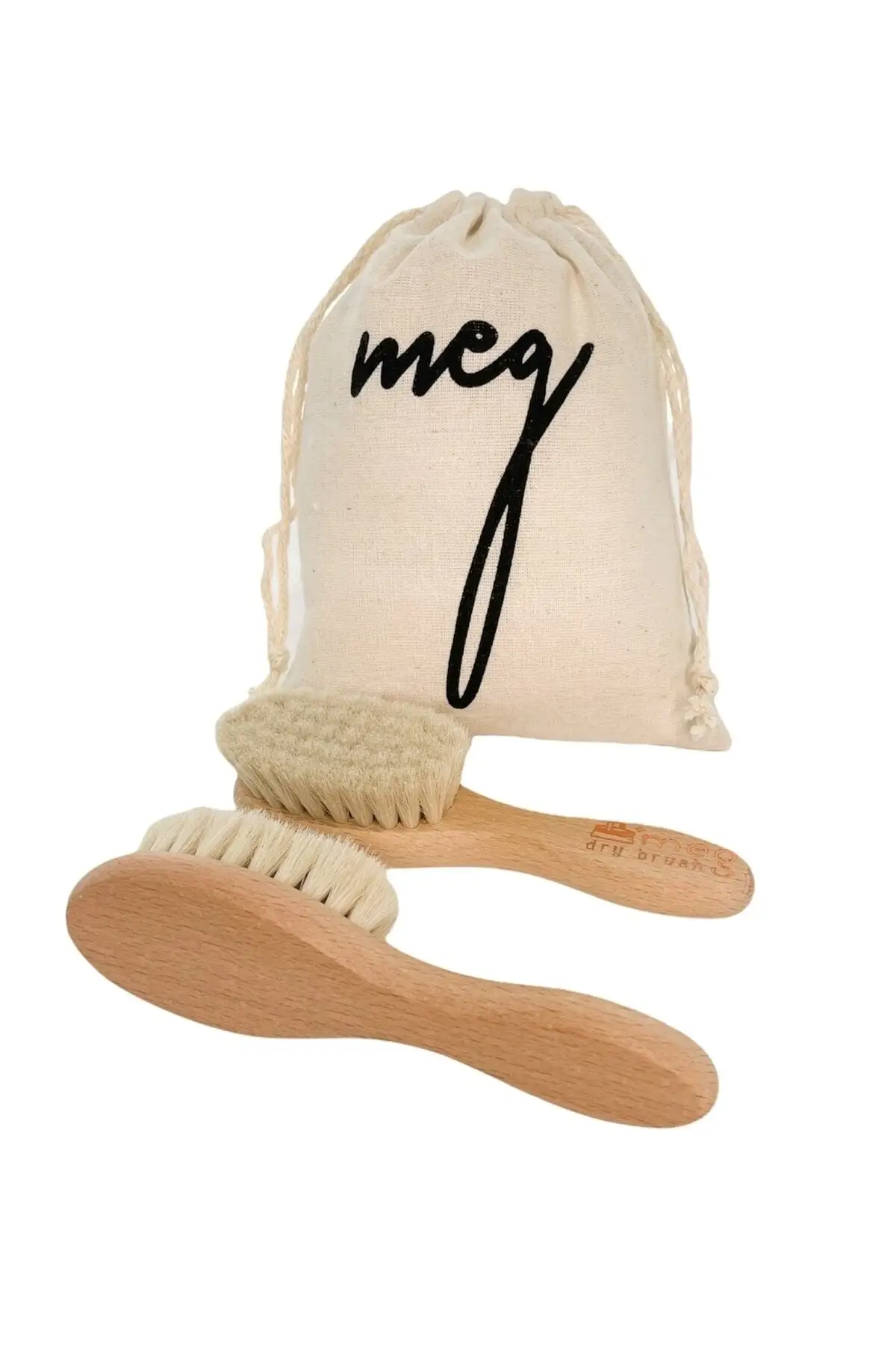 Natural Baby Hair Brush And Natural Wooden Comb Set Of 2 Set Mini Size