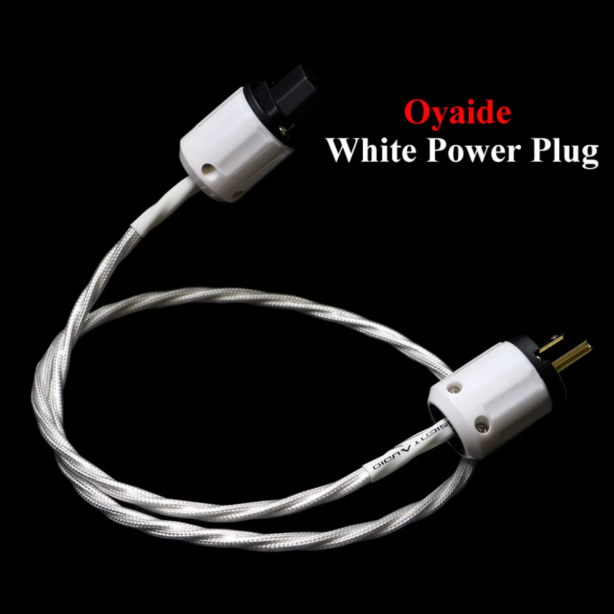 TRANSIENTHI-FIAUDIO Hi-Fi Audio 5NOCC Silver-Plated Professional Noise-Reduction Power Cable for Audio CD Players