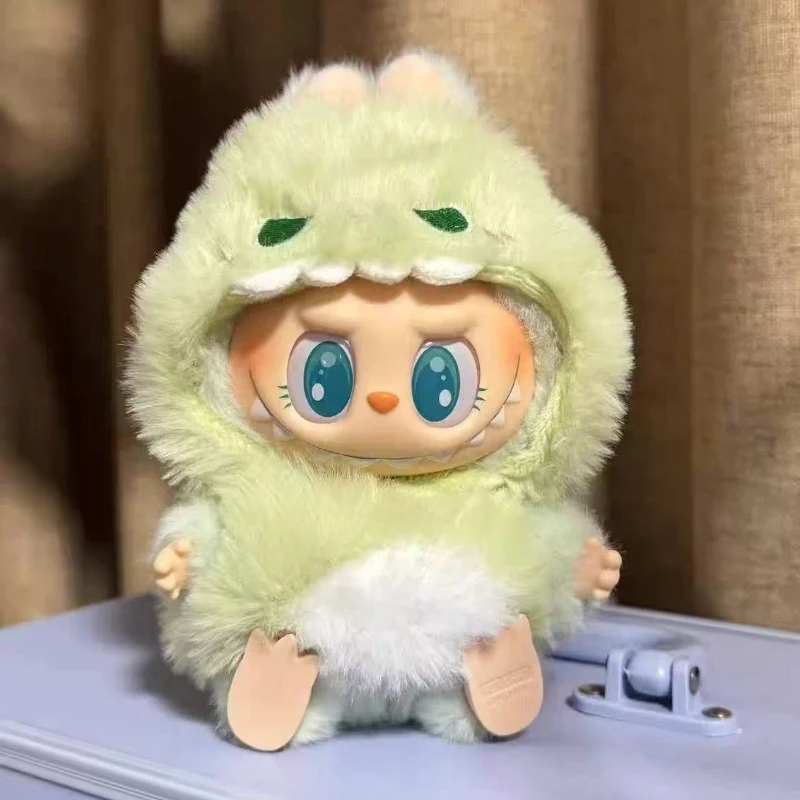 15cm 귀여운 미니 라부부 옷 카와이 만화 스타일의 비브 팬츠와 어울리는 신발 라부부 액세서리