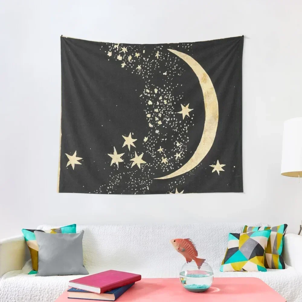 

The Stars and The Moon Tapestry Decor For Room Outdoor Decor Tapestry