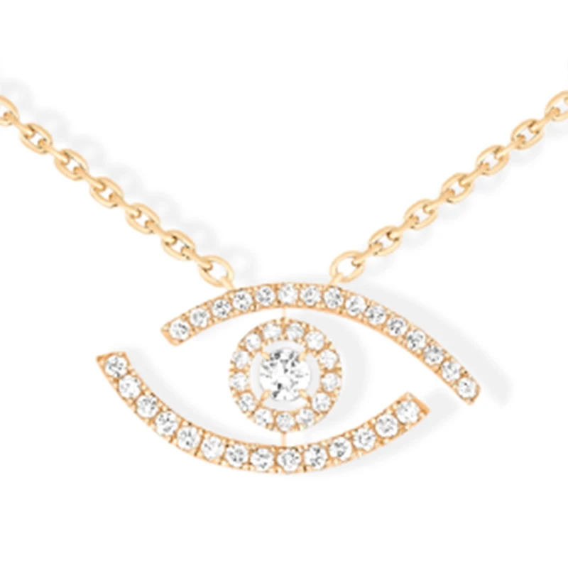 S925 Sliver Temperament Commuter Wear Matching Ornaments, Exquisite Simple Atmosphere Diamond-Set Necklace