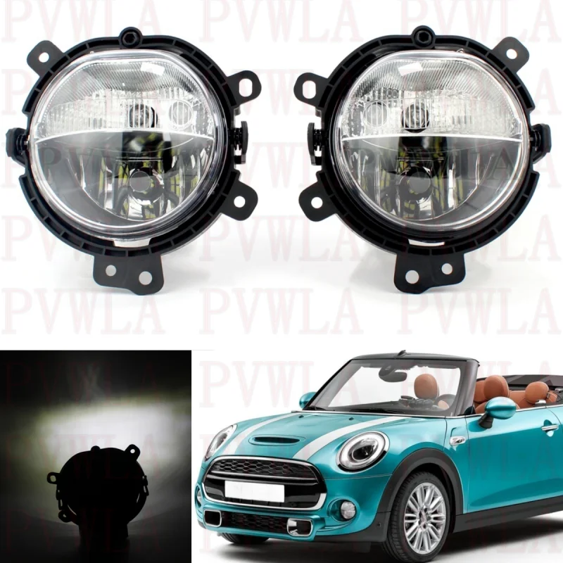 

Front Fog Lamp Light With LED Halogen Bulbs 63177298331 63177298332 For BMW Mini Cooper Convertible F57 2014 2015 2016 2017 2018