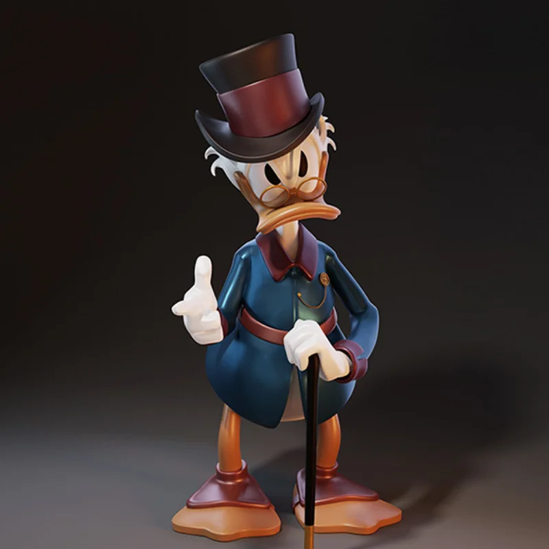 Disney Donald Duck Series Retro History Uncle Kochi Tide Play Cute Doll Desktop Decoration Room Decoration Collection Model Toys