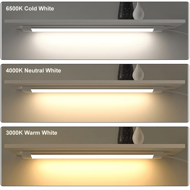 LED Tube Light Bar Led Closet Lights 85- 265V High Brightness Lamp Tube for Kitchen Bedroom Warehouse Home Lighting Luminaire