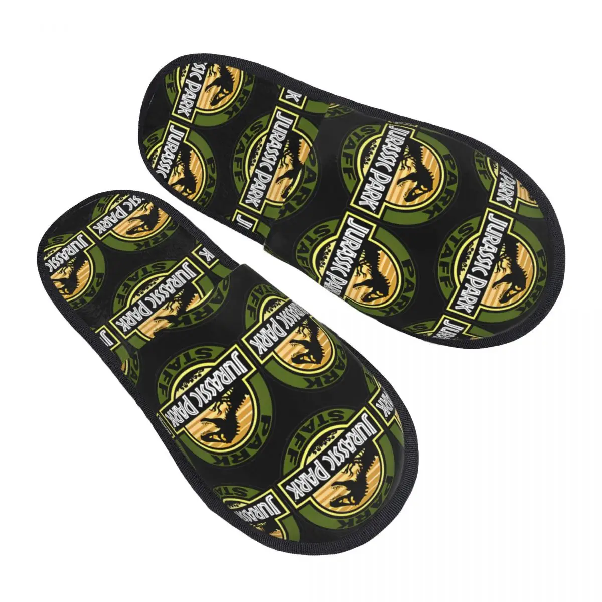 

Зимние домашние тапочки Парк Юрского периода, винтажные парковые тапочки с изображением динозавра, домашние меховые тапочки, мягкие шлепанцы для спальни