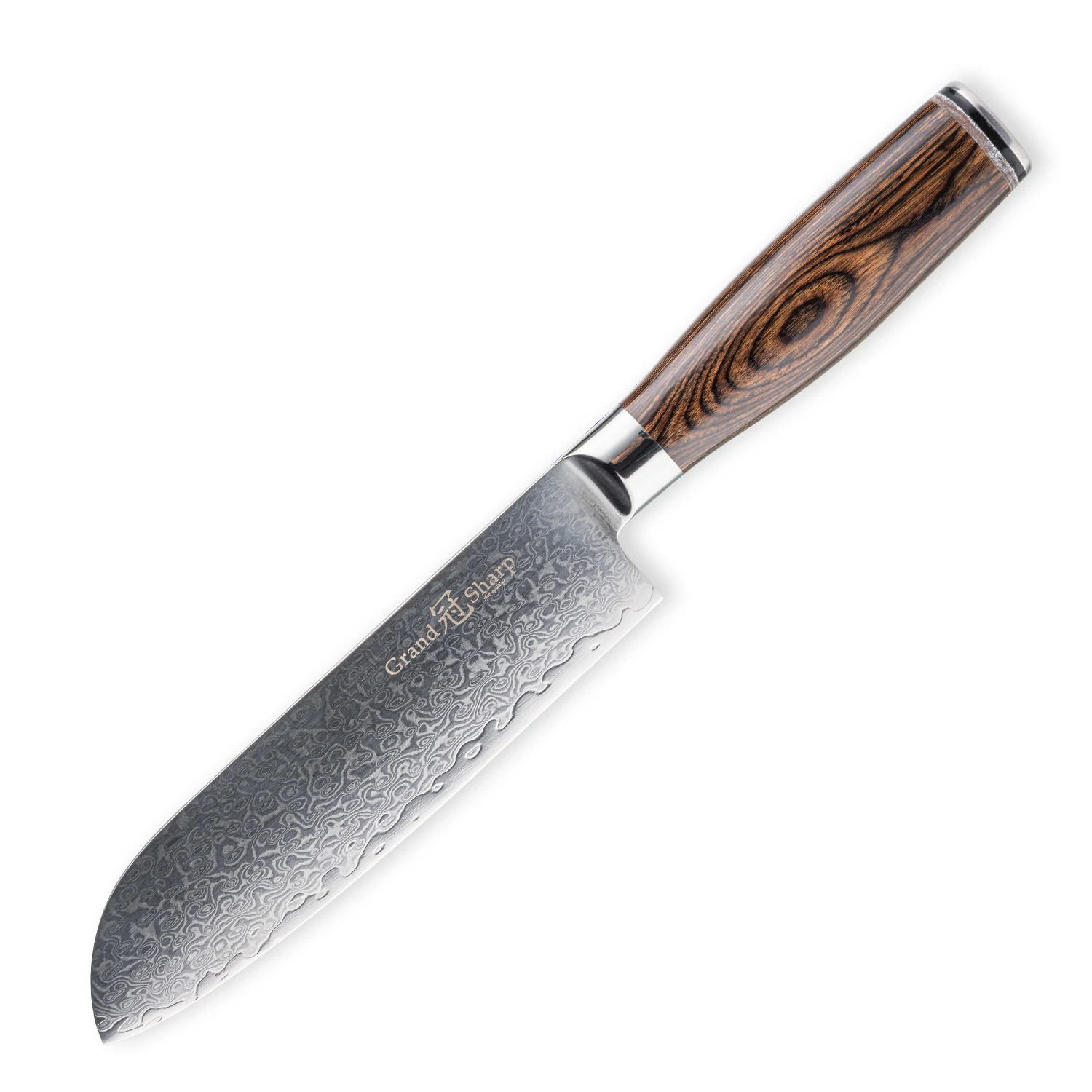 

GRANDSHARP 6.7 Inch Santoku Knife vg10 Japanese Damascus Steel 67 layers Chef Kitchen knife Sushi Sashimi Cooking Tools Gift Box