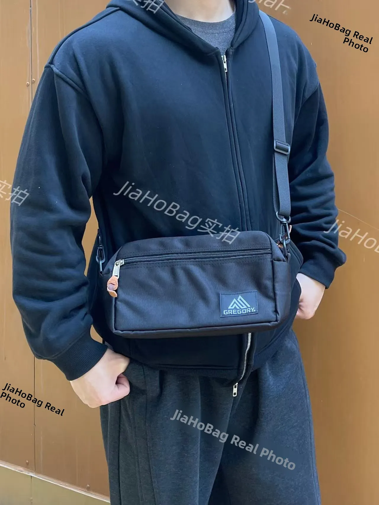 Casual Oxford Cloth Crossbody Bag Men's Travel Sport Lightweight Waterproof Leisure Versatile Hong Kong Style Small Square Bag
