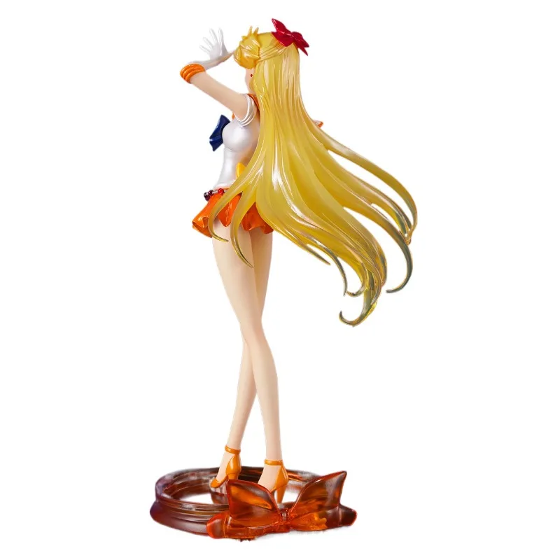 In Stock Genuine BANDAI Bishoujo Senshi Sailor Moon Crystal Sailor Venus Figuarts ZERO 1/10 Anime Figure Garage Kit Model Toys view 3