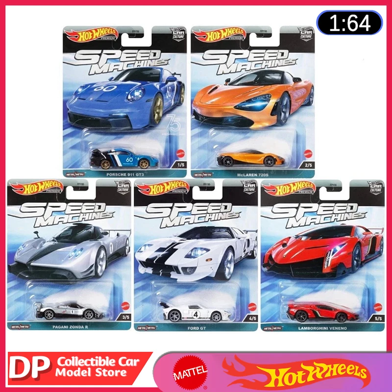 

Hot Wheels Premium Car Culture 2023 Speed Machines Series,Porsche McLaren Lamborghini etc 1:64 Die-Cast Model Vehicle