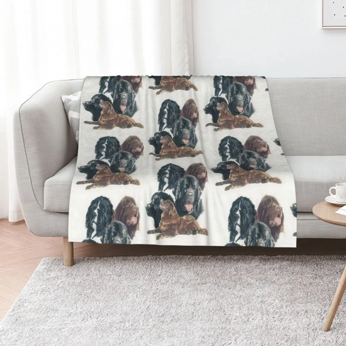 

Newfoundland Gallimaufry Throw Blanket Plaid on the sofa Baby bed plaid For Decorative Sofa Blankets