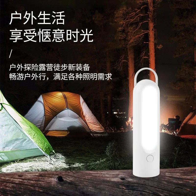 New Simple Camping Flashlight Night Light Portable Usb Rechargeable LED Light Convenient Camping Outdoor Lighting Table Lamp