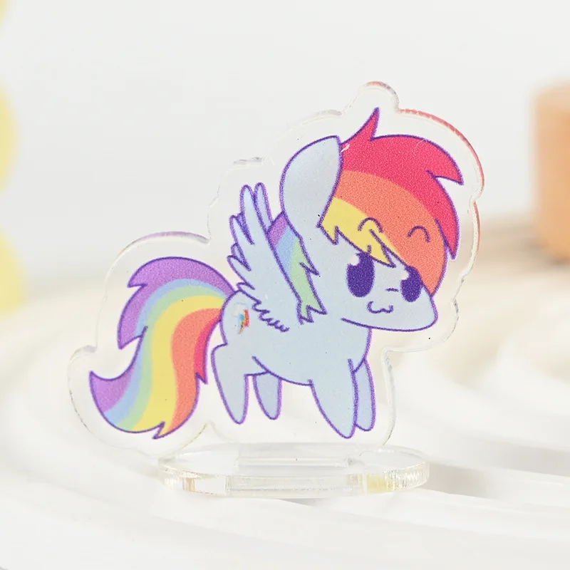 Cute MY LITTLE PONY Mini Plaque for Desk Decoration kawaii  Mini Stand