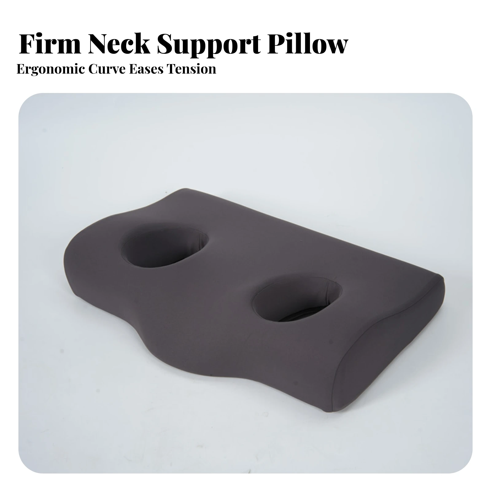 Contoured Sleep Pillow Ear Pillow Hollow Concave Design Bedding Soft Cover for Sleeping