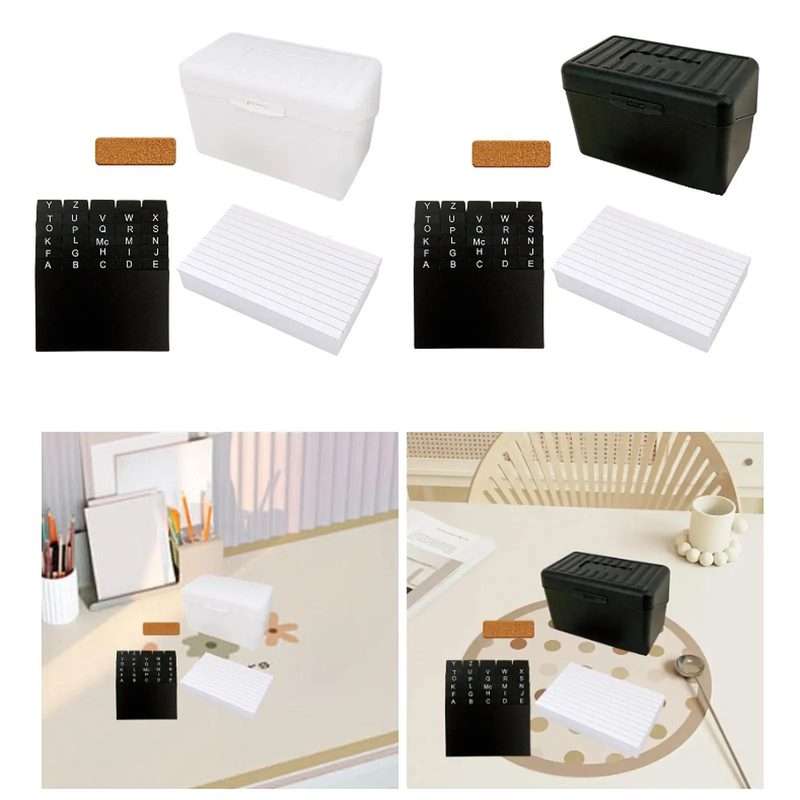 Index Card EvaluBox Ruled Notecards, Flash Card EvaluMultipurpose Storage Evaluwith Sync ders for School Kitchen